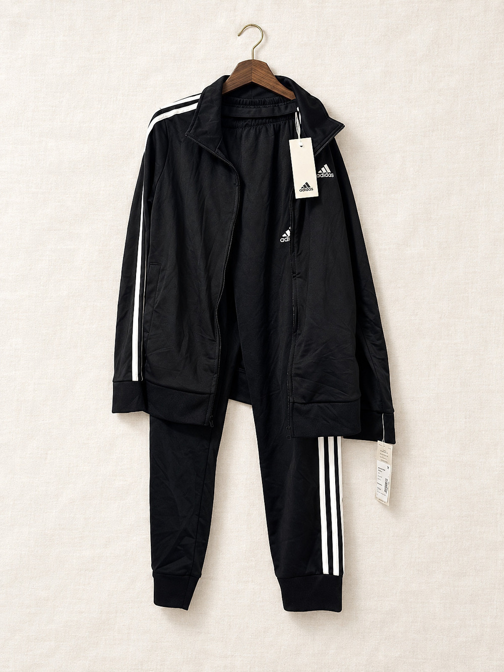 ⚜️ Adidas Tiro Track Suit | Two-Piece Set | Black/White NWT 💗